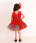 Red Grey Frock