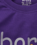 Purple Base WIth Print T-Shirt