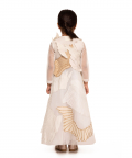 Ivory embroidered gown