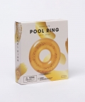 Gold Color Inflatable Pool Ring Disco Gold