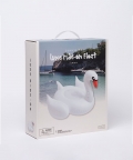 White Color Inflatable Luxe Ride-On Float Swan