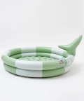 Green Inflatable Backyard Pool Shark Tribe Khaki