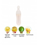White 90 Ml Squeeze Bottle Feeder With Dispensing Spoon