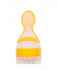 Yellow 90 Ml Squeeze Bottle Feeder With Dispensing Spoon