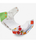 Superbottoms Freesize UNO Washable & Reusable Adjustable Cloth Diaper with Dry Feel Pads set (Gulmohar)