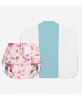 Superbottoms Freesize UNO Washable & Reusable Adjustable Cloth Diaper with Dry Feel Pad (Cherry Blossom)