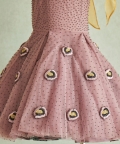 Hand Embroidered One Shoulder Dress
