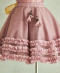 Hand Embroidered Cape And Frilled Skirt Set
