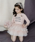Boss Baby Embroidered And Hand Enhanced Pinafore Tutu Dress