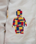 White Shirt With Lego Embroidered Motifs 