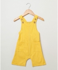 Cotton Dungaree And Half Sleeves T-Shirt Set Stripes