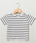 Cotton Dungaree And Half Sleeves T-Shirt Set Stripes