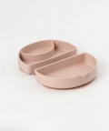 Miniware Silifold Foldable Suction base Plate Pink Salt