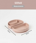 Miniware Silifold Foldable Suction base Plate Pink Salt