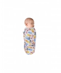 I Love Animals Pink Muslin Swaddle