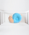 Snail Blue Pillow