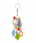 Owl Grey Hanging Toy With Teether