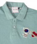 Astronault & Heart Motif Polo T-Shirt