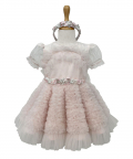 The Ariel Tulle Dress With Sleeves Embellished