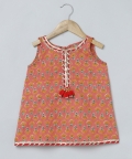 Katha Stitched Pure Cotton Kurta Pyjama With Dupatta
