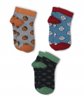  Design Boys Socks Lite Grey-Turquoise & Navy