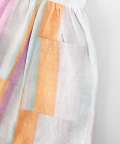100% Organic Pink & Orange Stripe Sleeveless Nightdress
