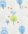 100% Organic Baby Pillow Cover With Fillers Birdie Print