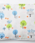 100% Organic Baby Pillow Cover Without Fillers Birdie Print