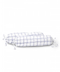100% Organic Baby Bolster Cover Set With Fillers Navy Square