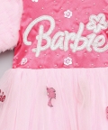 Barbie Patch Work Dress with Hair Band