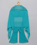 Teal Bell Bottom set with Cape and Belt Bag