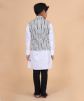The Printed Off Center Waistcoat