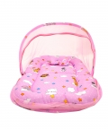 Tent Mattress Set With Neck Pillow Flying Animals Pink