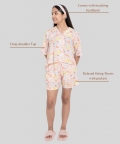 Pure Rayon Nightsuit |Sleepwear Combo Set Of Top And Shorts