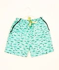 Green Crocodile Style T-Shirt With Shorts