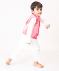 Pink Rose Nehru Jacket Kurta Set