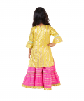Yellow And Baby Pink Sharara Set