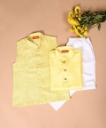 Lurex Jacket Set (Lemon Yellow)