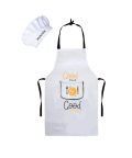 Personalised Good Food Good Mood Chef Apron For Kids