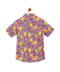 Boys Shirt Printed Mango-Purple