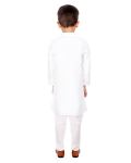 Ivory Embroidered Kurta With Bottoms