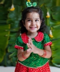 Baby Girl Bandhani Pattu Pavdai