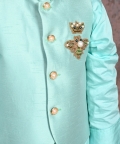 Royal Bee Motif Nehru Jacket With Kurta & Pant Set