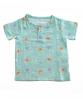 Tickle Tickle Lil Octy Organic Muslin Shorts And Tee Set