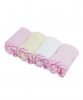 Baby Moo Elephant Applique Hooded Towel & Wash Cloth Set