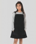 Corduroy Pinafore Dress With Buckels On Strap Adjuster