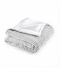 Organic Cotton Winter Blanket Moss Knitted