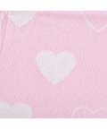 Vkaire Little Heart Baby Blanket with Grey Border 