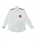 Personalised Tiger Patch Shirt With Denim Strips For Adult