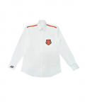 Personalised Tiger Patch Shirt With Orange Strips For Kids